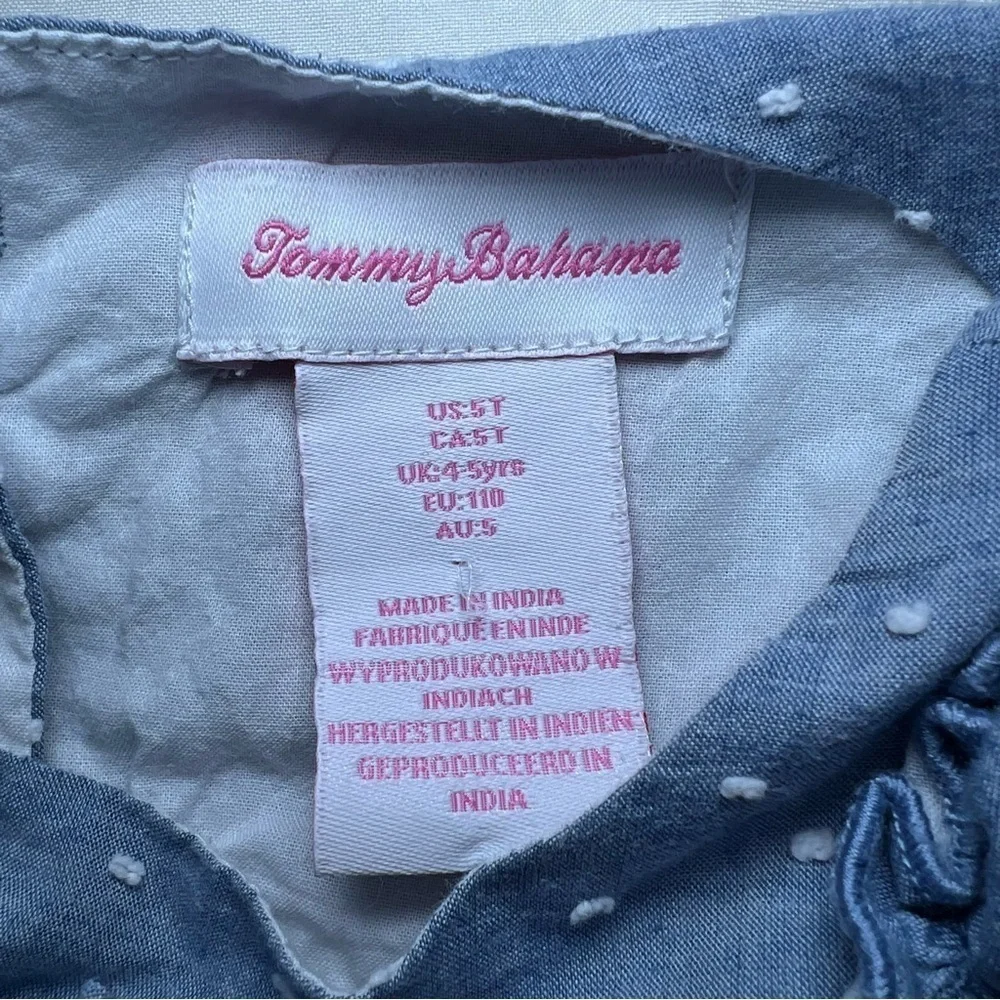 Lot of 2 Tommy Bahama Girls Dresses Size 5T and 5/6 sleeveless